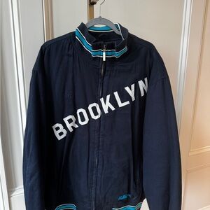 vintage stall & dean Brooklyn Wanderers Embroidered Jacket Mens 2xl Streetwear